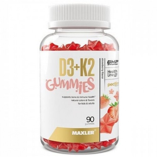 D3+K2 Gummies, 90 gummies