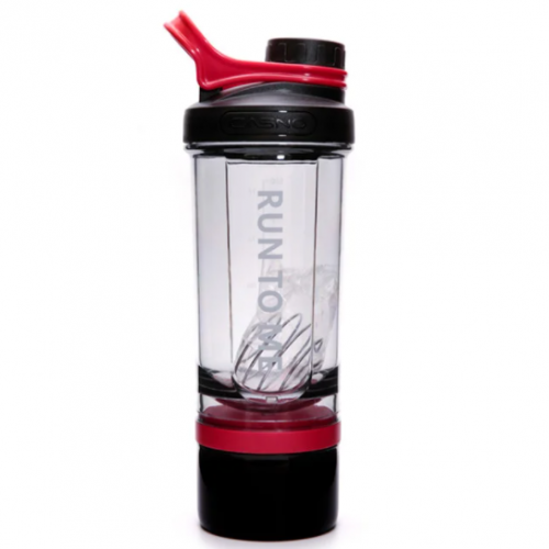 Шейкер с контейнером, 600 мл KXN-1199 (Grey/Red)