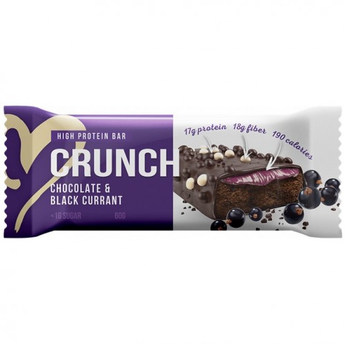 CRUNCH BAR CHOCOLATE & BLACK CURRANT, 60g