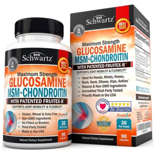 GLUCOSAMINE MSM+CHONDROITIN, 90 caps