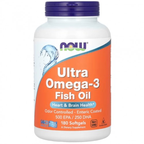 Ultra Omega-3 Fish Oil, 180 softgels