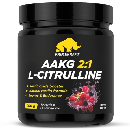 AAKG 2:1 L-CITRULLINE, 200g (Ягодный пунш)