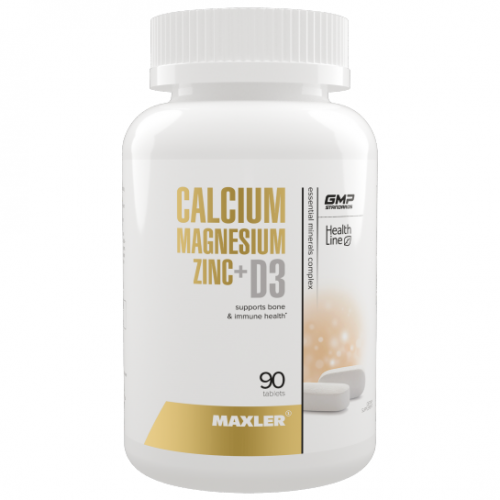 Calcium Magnesium Zinc + D3, 90 tabs