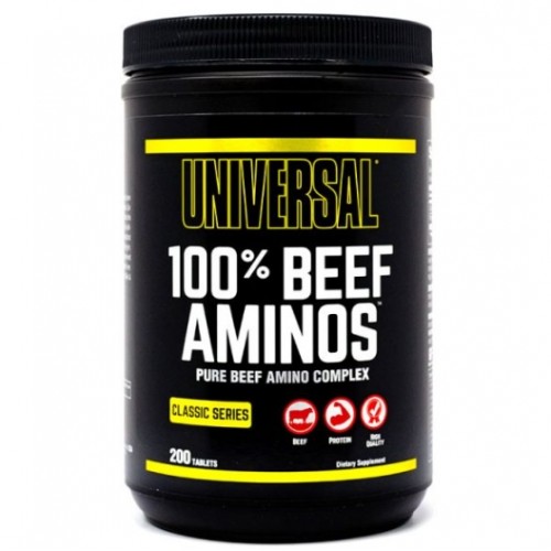 100% Beef Aminos, 200 tabs