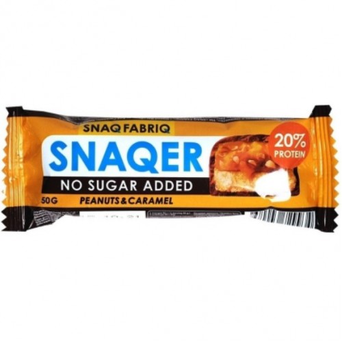 SNAQER, 50g (Арахис и карамель)