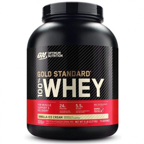 100% Whey Gold Standard, 2.27kg (Vanilla Ice Cream)