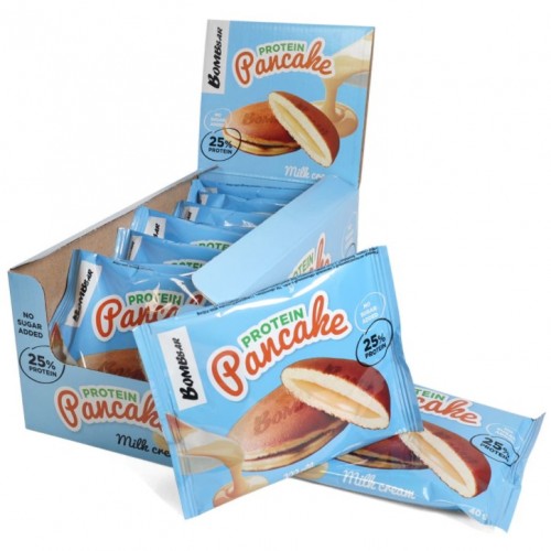 Панкейк неглазированный с начинкой, 40г (Молочный крем)