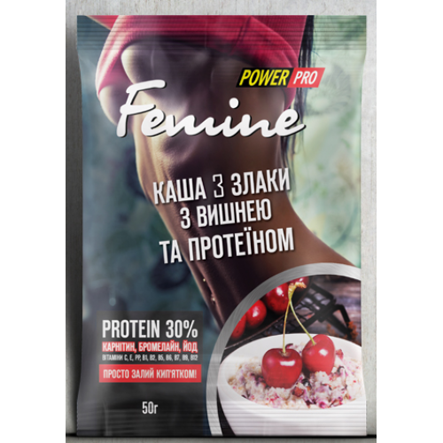 Каша Femine 3 злака с вишней 30%, 50г