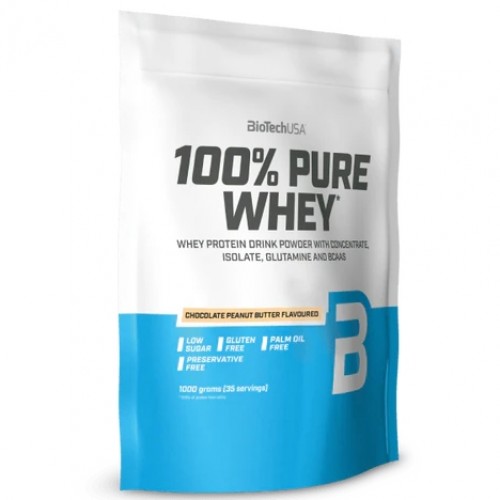 100% Pure Whey, 1000g (Шоколад-арахисовая паста)