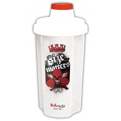 Shaker Size Matters white, 700 ml