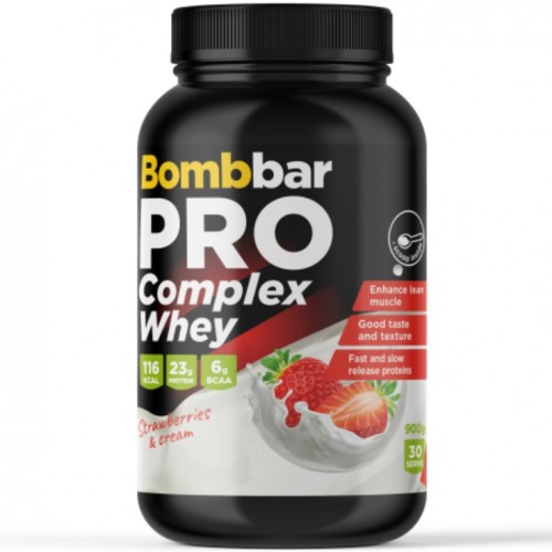 PRO Complex Whey, 900g (Клубника со сливками)