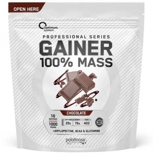 Optimum System – 100% Mass Gainer, 1000g (Шоколад)