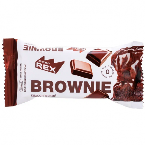 Пирожное протеиновое BROWNIE, 50г (Классическое)