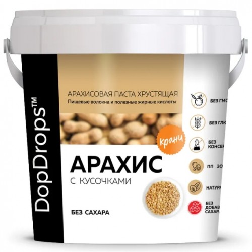 Паста Арахисовая Хрустящая Кранч без Добавок, 1000г