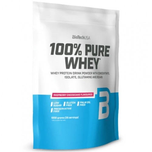 100% Pure Whey, 1000g (Малиновый  чизкейк)