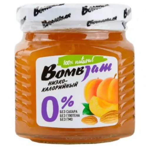 BOMBBAR Джем, 250г. (Абрикос-миндаль)