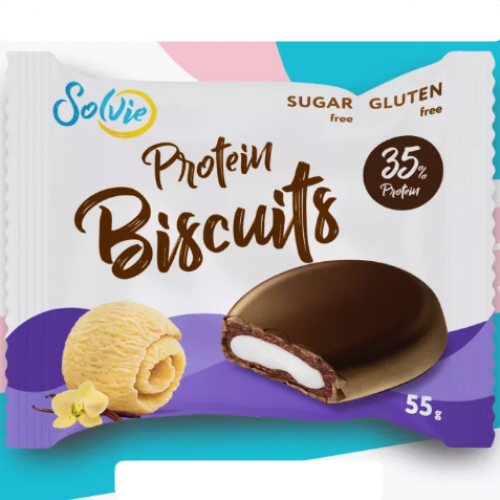 Protein Biscuits, 55g (Пломбир)