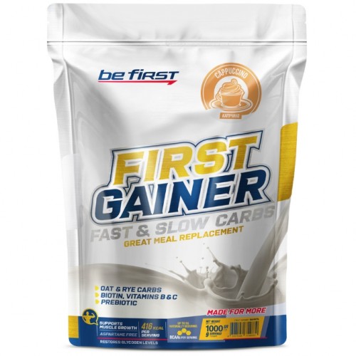 First Gainer Fast & Slow Carbs, 1000g (Капучино)
