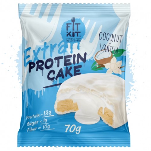 EXTRA Protein Cake, 70г (Кокос-ваниль)
