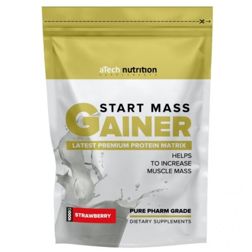 Gainer Start Mass, 1000г (Клубника)