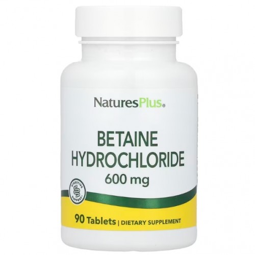 Betaine Hydrochloride, 600, 90 tabs