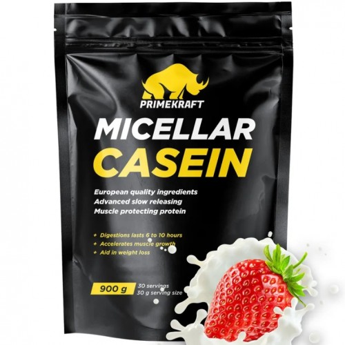 Micellar Casein, 900g (Клубника)