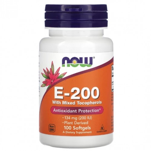 E-200 Mixed Tocopherols, 100 softgels