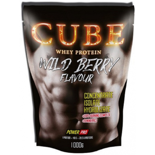 Whey protein CUBE, 1000 гр. (Лесные ягоды)