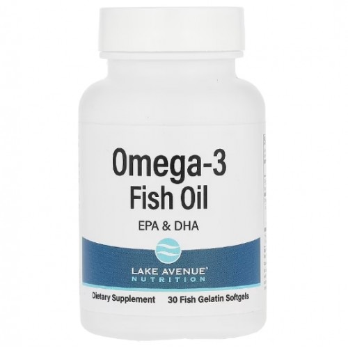 Omega-3 Fish Oil, 30 fish gelatine softgels