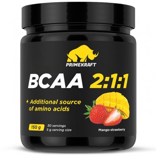 BCAA 2:1:1, 150g (Манго-Клубника)