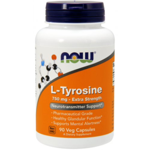 L-Tyrosine 750 Extra Strength, 90 vcaps