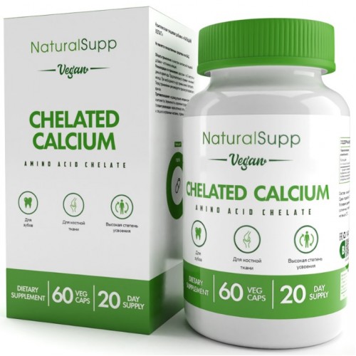 Chelated Calcium (Кальций), 60 caps