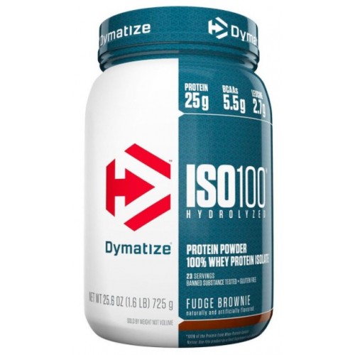 ISO 100 HYDROLYZED, 725 g (Fudge Brownie)