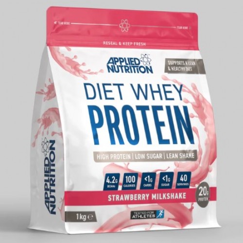 DIET WHEY PROTEIN, 1kg (Strawberry Milkshake)
