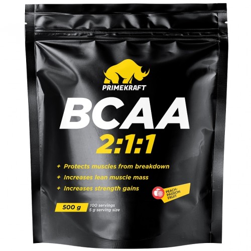 BCAA 2:1:1, 500g (Персик-Маракуйя)