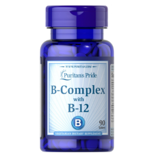 Vitamin B-Complex and Vitamin B-12, 90 tabs
