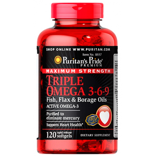 Triple Omega 3-6-9, 120 Softgels