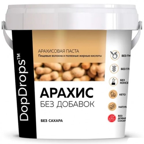 Паста Арахисовая без Добавок, 1000г