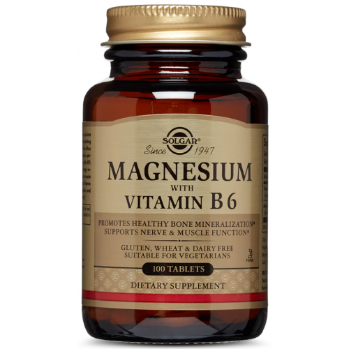 Magnesium with Vitamin B6, 100 tabs