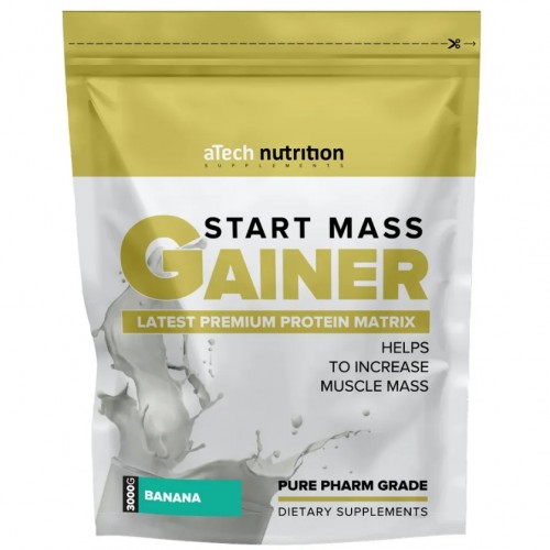 Gainer Start Mass, 3000г (Банан)