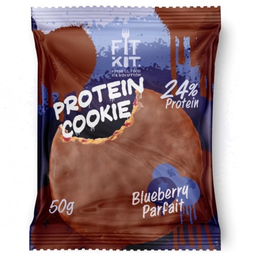 Choco Protein Cookie, 50г (Черничное парфе)