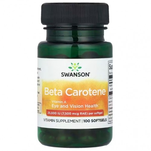 Beta Carotene 25000 IU, 100 softgels