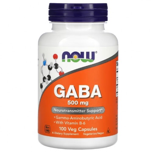 GABA 500 mg, 100 veg caps