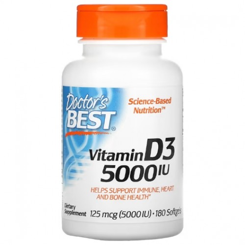 Vitamin D3 5000, 180 softgels