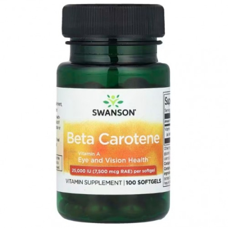 Beta Carotene 25000 IU, 100 softgels