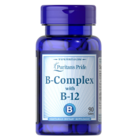 Vitamin B-Complex and Vitamin B-12, 90 tabs
