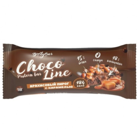 CHOCO LINE Арахисовый пирог с карамелью, 50г