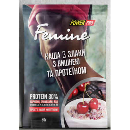 Каша Femine 3 злака с вишней 30%, 50г