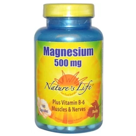 Magnesium 500 mg, 100 Capsules