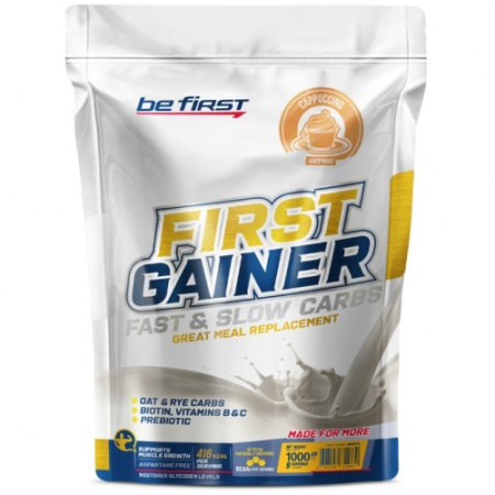 First Gainer Fast & Slow Carbs, 1000g (Капучино)